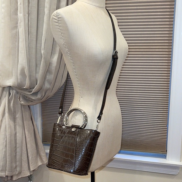 Zara Mock Croc Mini Bucket Bag - Picture 6 of 11